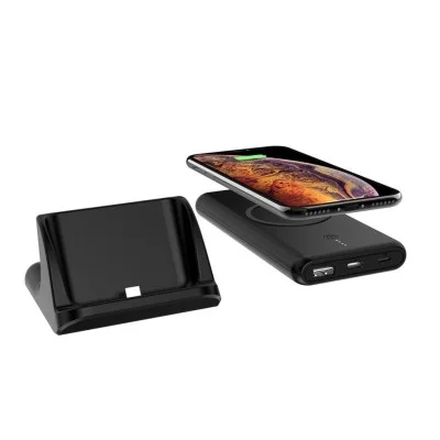Powerology 2 in 1 Fast Wireless Power Bank 10000mAh - Black
